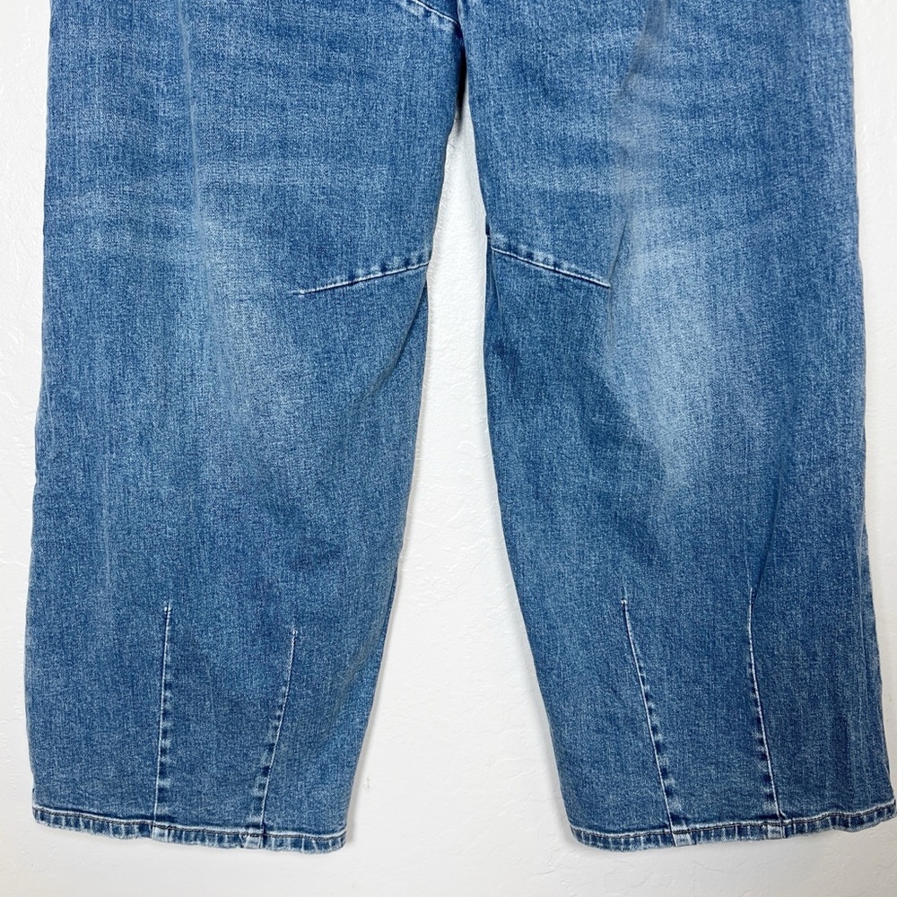 ALICE + OLIVIA Women’s Size 31 Avery Blue Wash Parker Low Rise Balloon Leg Jeans - Picture 12 of 16